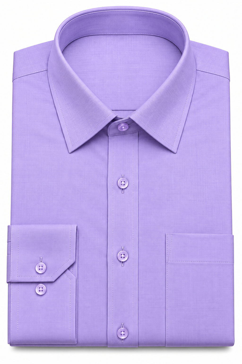 Lavender Solid Formal Shirt