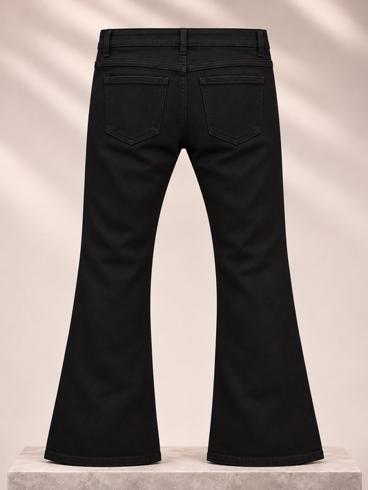 Midnight Black Bootcut Jeans