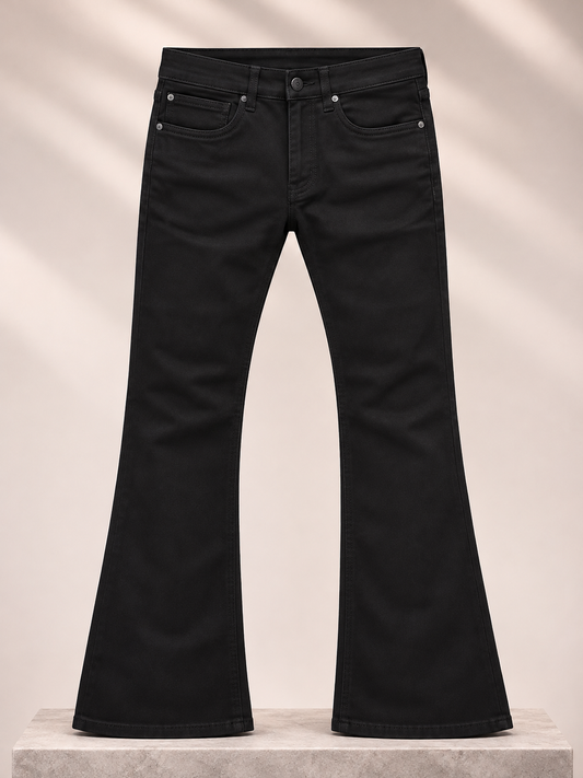Midnight Black Bootcut Jeans