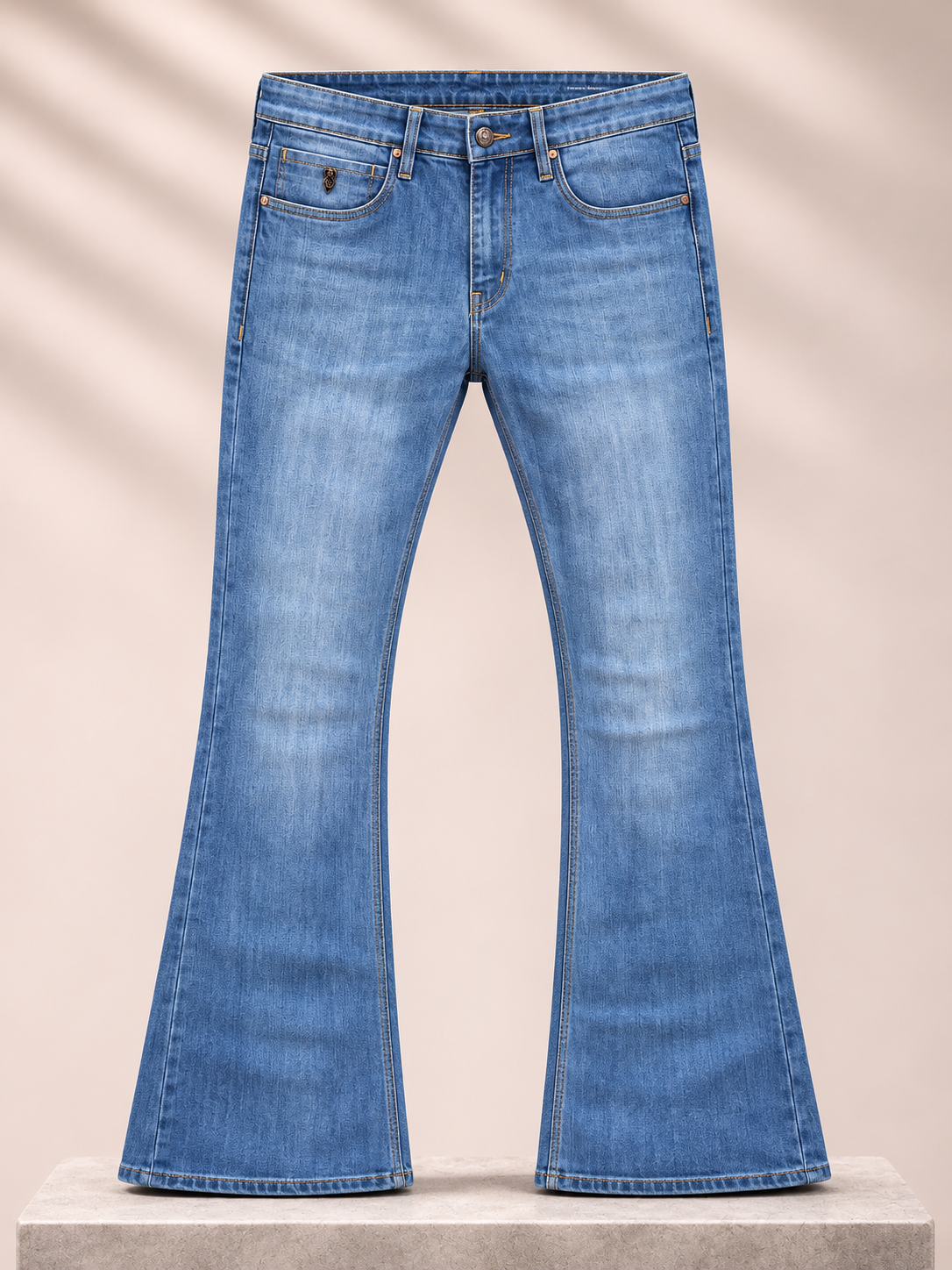 Blue Bootcut Jeans
