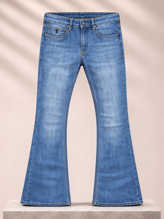 Blue Bootcut Jeans