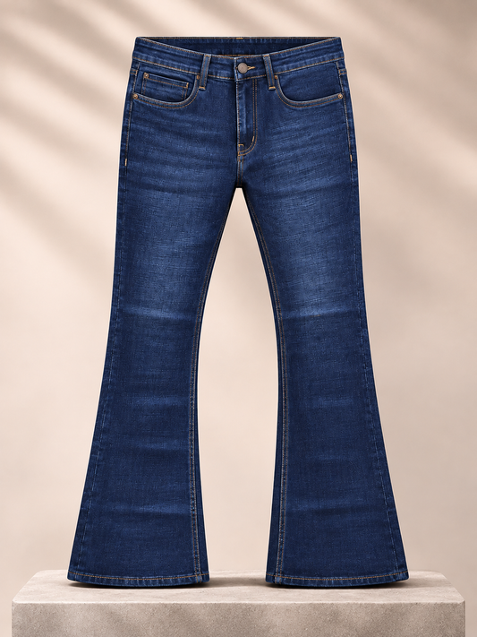 Deep Indigo Bootcut Jeans