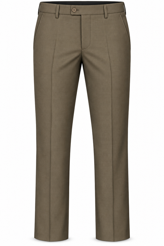 Classic Olive Taupe Formal Trousers